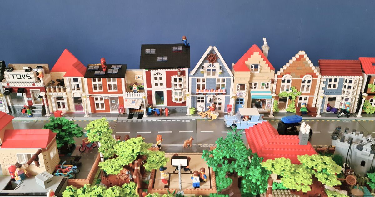 Lego Stadt Buch - so hat sich die Stadt verändert.