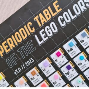 periodic table of lego colors